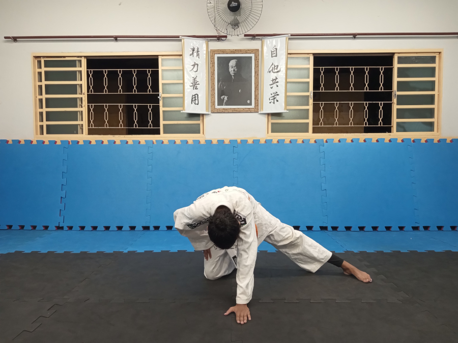 zempo3 Zempo Kaiten Ukemi (queda em rolamento para frente)