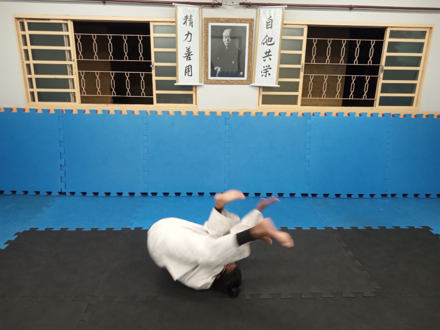 zempo6 Zempo Kaiten Ukemi (queda em rolamento para frente)