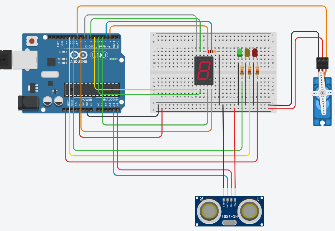 Arduino semáforo com cancela